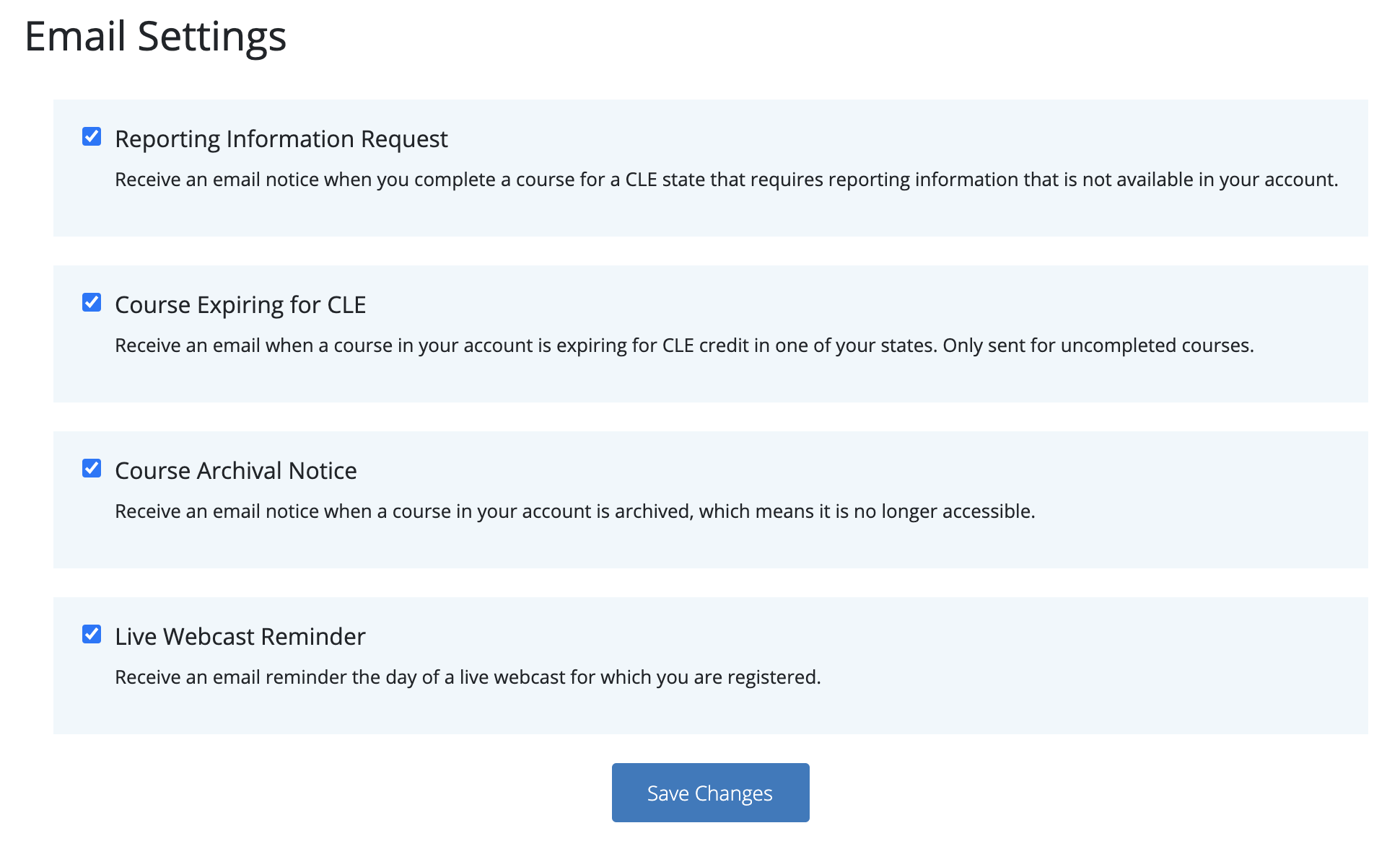 Lawline_account_email_settings