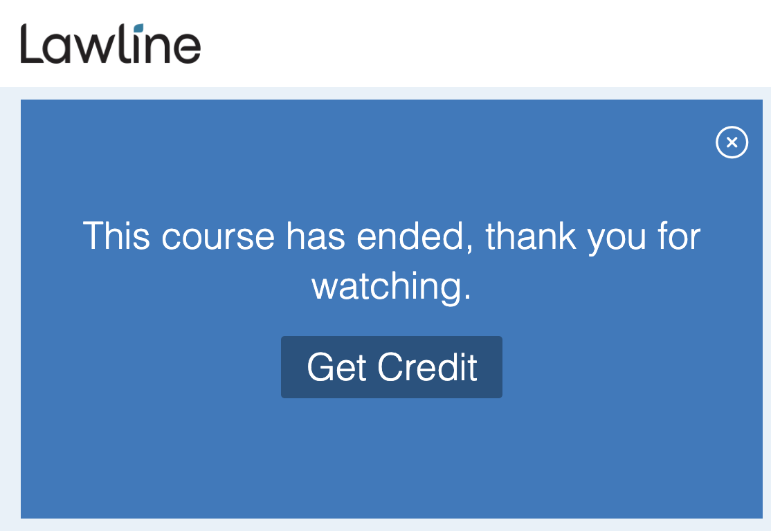 On Demand course center with the Course Has Ended message