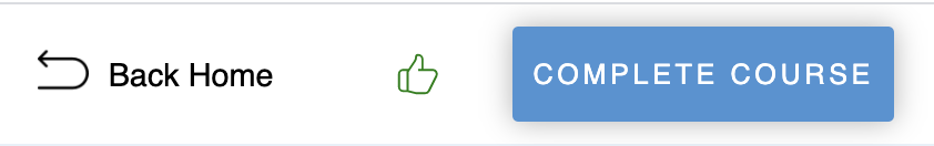 Complete Course button